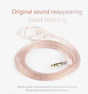 QKZ A3 silver Plating Upgrade Cable - Dual-Pair Headphone Upgrade Cable - HiFl Headphone With MicrophoneCable and Remote Control ReplacementChange the wiring material