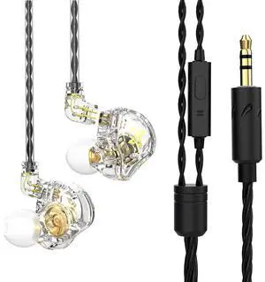 QKZ AK6 MAX In-ear DynamicTransducer Headphones with HiFi Sound.Deep Bass, Line Control, Wired Headphones, Wholesale New Model white
