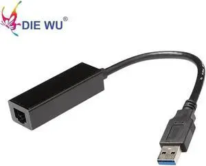 external USB3.0 to RJ45 network adapter 10/100/1000Mbps Chip Realtek 8253 for PC Laptop Win 7/8/10
