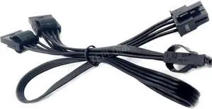 6Pin to 3 Molex IDE 4Pin Modular Power Cable for Seasonic FOCUS GX-1000, GX-850, GX-750, GX-650, GX-550 GOLD
