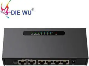 4+2 Port POE switch 10/100Mbps Full/Half Duplex VLAN Network Ethernet Switch af/at for IP POE CCTV Camera
