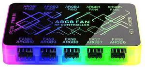 ARGB Hub with PWM Dual Function Fan Connector for 1-to-10 Temperature Control and Speed Adjustment1 minute and 10 seconds of synchronized light beams
