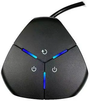 Family Computer Desktop Portable Power Switch -InternetCafe, Gaming Room, Office, Hotel Dual Power Peripheral Switch
