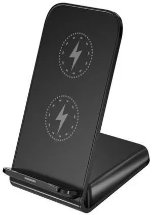 New vertical stand wireless charger with 30W fast charging and dual coiltechnologyfor wireless charging of mobile phones. lt can New vertical stand wireless charger with 30W fast charging and dual coiltechnologyfor wireless charging of mobile phones. lt can