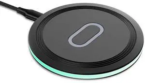 15W Desktop Circular Wireless Charger - 15W with Cooling HolesWireless Charger Suitable for Qi Mobile Phones and Headphones