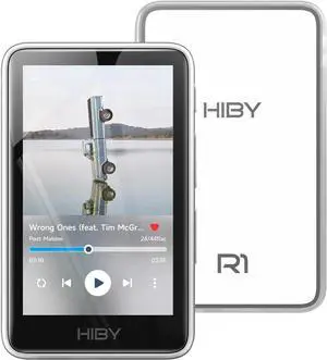 R1 HiFi MP3 Player with Bluetooth 5.1 Tidal Qobuz DSD PCM Lossless Music Player with Touchscreen/Hi Res Audio Certified/MSEB Tuning/2TB Expanded Memory White