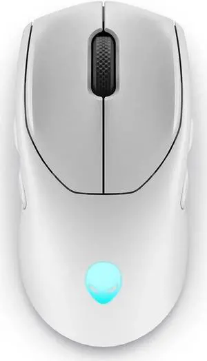 Tri-Mode Wireless Gaming Mouse - 2.4GHz Wireless, Bluetooth 5.1, 26,000 DPI, 8-Fully Programmable Buttons, Magnetic Snap Charging Adapter USB-A to USB-C Cable -AW720M-Lunar Light