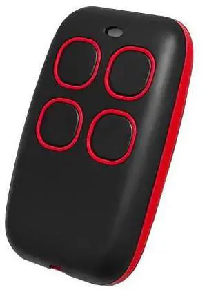 Full-range 250-913M bidirectional remote control is compatible with TOP432NA,432EV and 432EE mult-frequency copy remote control. red
