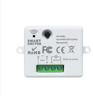 RF433 Mini Toggle Switch - Wireless Remote Control for Household Appliances and Lighting Modifications without Wiring
