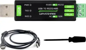 USB to RS485 or RS232 Serial Converter Adapter Onboard Original FT232RNL Chip built-in self-recovering fuse TVS protection circuit etc. Compatible with Mac Linux Android Win11/10/ 8.1/8/7