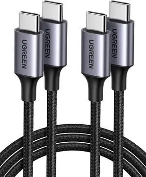 UGREEN USB C to USB C Cable 3.3FT, 60W 2-Pack USB C Cable Nylon Braided Type C Cord for iPhone 17/16, Galaxy S25/S24/S22, Pixel 8/7, MacBook Air/Pro, Dell XPS, iPad Pro/Mini/Air, Switch, Steam Deck3FT UGREEN USB C to USB C Cable 3.3FT, 60W 2-Pack USB C Cable Nylon Braided Type C Cord for iPhone 17/16, Galaxy S25/S24/S22, Pixel 8/7, MacBook Air/Pro, Dell XPS, iPad Pro/Mini/Air, Switch, Steam Deck3FT