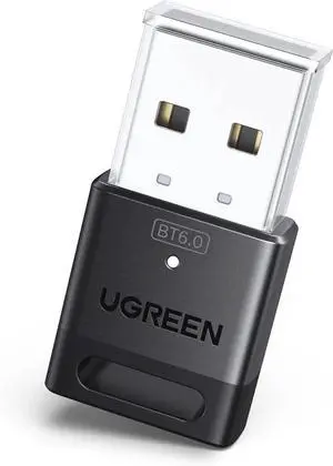 UGREEN USB Bluetooth Adapter for PC, Bluetooth 6.0 Dongle Receiver EDR & BLE, Plug & Play for Windows 11/10/8.1, for Headphone/Keyboard/Mouse/Speakers/Printer UGREEN USB Bluetooth Adapter for PC, Bluetooth 6.0 Dongle Receiver EDR & BLE, Plug & Play for Windows 11/10/8.1, for Headphone/Keyboard/Mouse/Speakers/Printer