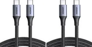 UGREEN 240W USB C to USB C Cable, Fast Charging USB C Cable for iPhone 17 Pro Max/16, Samsung Galaxy S25/S24, MacBook Pro/Air, iPad Pro/Air/Mini, Dell XPS, 3.3FT (Pack of 2)