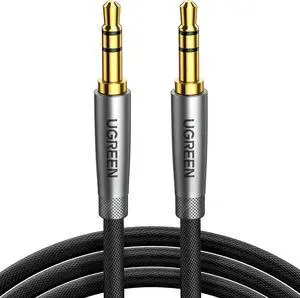 UGREEN 3.5mm Audio Cable Nylon Braided Aux Cord Male to Male Stereo Hi-Fi Sound for Headphones Car Home Stereos Speakers Tablets Compatible with iPhone iPad iPod Echo More
