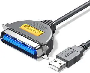 UGREEN 6FT USB to Parallel Port Printer Cable, CN36 Cable Adapter IEEE1284 for Old Printer, Centronics Parallel Converter with Fast Transmission