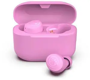 JLab Go Pop+ True Wireless Earbuds, Pink, Bluetooth, IPX4, Be Aware Mode, Customize Sound, Controls JLab Go Pop+ True Wireless Earbuds, Pink, Bluetooth, IPX4, Be Aware Mode, Customize Sound, Controls