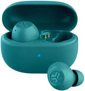 JLab GO Pop Active Noise Cancelling True Wireless Earbuds, Charging Case, Teal