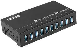 SIPOLAR Multi 10 Ports Metal USB 3.0 Splitters Charger Hub with Power Adapter 2-in-1 Data and Charging for Phone EU Plug SIPOLAR Multi 10 Ports Metal USB 3.0 Splitters Charger Hub with Power Adapter 2-in-1 Data and Charging for Phone EU Plug