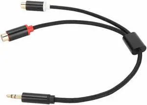 3.5mm Male to 2 RCA Female Cable HiFi Gold Plated Plug 2 Way Transmission Stereo Sound Cable Y Adapter for Smartphone Laptop 3.5mm Male to 2 RCA Female Cable HiFi Gold Plated Plug 2 Way Transmission Stereo Sound Cable Y Adapter for Smartphone Laptop
