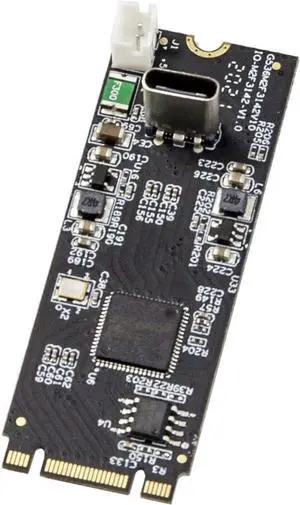 IO CREST USB 3.1 Gen 2 10 Gbps 1 Port Type-C M.2 22x60 B+M Key Expansion Card ASMedia ASM3124 SY-ADA20232