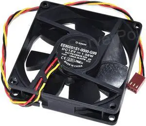 EE80201S1-0000-G99 XMN4N A00 DC 12V 1.56W 80x80x25mm Server Cooling Fan