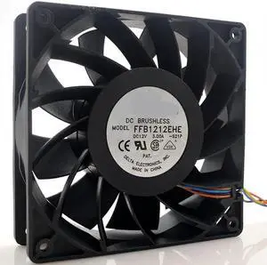 FFB1212EHE 12V 12038 3.00A 12CM ultra-violent 4-wire PWM cooling fan