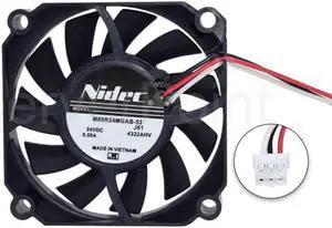 M60R24MGAB-53J61 M60R24MGAB-53J56 24V 0.08A 3-wire Pins for NIDEC 1519 1819 printer power supply fan 60 * 60 * 15