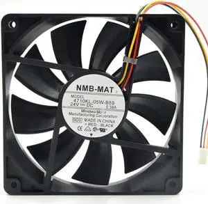 For NMB 4710KL-05W-B59 12025 12CM 24V 0.38A alarm signal RD inverter cooling fan