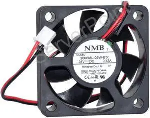 For NMB 2006ML-05W-B50 5CM 50*50*15 24V 0.12A 2 wire cooling fan For NMB 2006ML-05W-B50 5CM 50*50*15 24V 0.12A 2 wire cooling fan