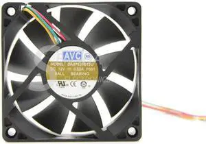Wholesale For AVC DA07520B12U 7520 12V 0.52A 4Wire tempreture PWM Speed control computer cpu cooling fan