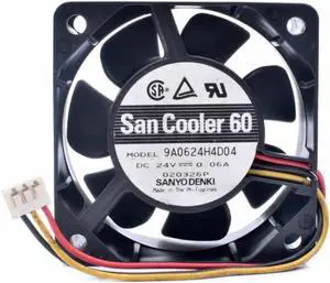9A0624H4D04 6cm 6025 60x60x25mm 24V 0.06A quiet inverter cooling fan 9A0624H4D04 6cm 6025 60x60x25mm 24V 0.06A quiet inverter cooling fan