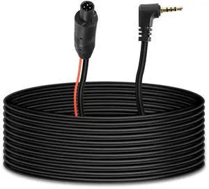 4 Pin Dash Cam Cable Rear View Camera Wire 4 Pin Male to 2.5mm Male Plug Car Backup Camera Reverse Mirror Extension Cord for Trucks,RV,Bus (32.8FT)