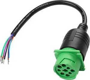 Type 2 J1939 Pigtail Cable j1939 9Pin Female Open end Bare Wire Adapter Auto Diagnostic Cable for Trucks and Cars-30CM