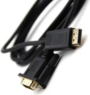 1.8M DP Male To VGA HD-15 Male Cable 1080p Display Port to VGA Converter Adapter For PC Laptop