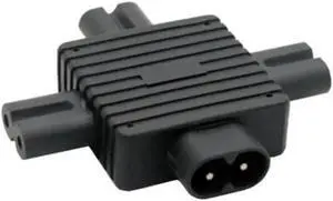 DZ IEC 320 Figure 8 C8 Male to 3X Female C7 Splitter Power Adapter for Power Supply 1 in 3 out