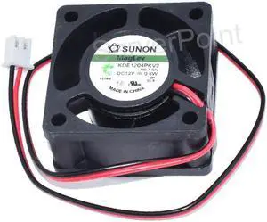 KDE1204PKV2 DC12V 0.6W 40x40x20mm 2-Pin Server Square Cooling Fan KDE1204PKV2 DC12V 0.6W 40x40x20mm 2-Pin Server Square Cooling Fan