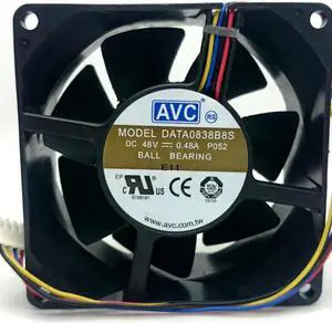1pcs DATA0838B8S DC 48V 0.48A 4-Pin sever axial cooling fan 8038 80*80*38mm 80mm for AVC