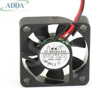 40mm Fan 12V DC FOR ADDA AD0412MS-G70 4010 40X10mm 0.08A Quiet Silent Mini Cooling Fan