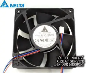 AFB1248VHE 12038 12cm 120mm 48V 0.27A 3 wire dual ball bearing cooling fan for Delta 120*120*38mm
