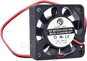 PLA04010B12H DC 12V 0.06A 40x40x10mm 2-Wire Server Cooling Fan PLA04010B12H DC 12V 0.06A 40x40x10mm 2-Wire Server Cooling Fan