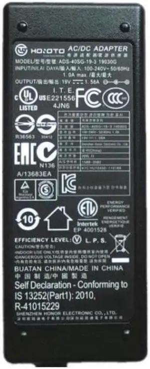 19V 1.58A ADS-40SG-19-3 APD DA-30D19 AC Power Adapter For ACER S220HQL S190WL LED Monitor Laptop Power Supply Charger