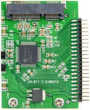 Low profile Half Height mSATA mini PCI-E SATA SSD to 2.5 inch IDE 44pin Notebook Laptop hard disk PCBA Low profile Half Height mSATA mini PCI-E SATA SSD to 2.5 inch IDE 44pin Notebook Laptop hard disk PCBA