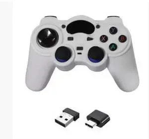 2.4G wireless game controller for PS3, Pc 360, computer, TV, Android phone, TV BOX, Steam game controller white