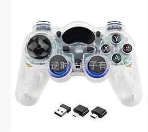 2.4G wireless game controller for PS3, Pc 360, computer, TV, Android phone, TV BOX, Steam game controller Translucent