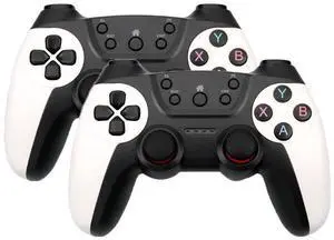 2.4g wireless dual-player game controller - one-to-one adapter forcontroller for Android TV - dual-player game controller for TV Charming white