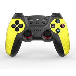2.4G wireless game controller for Android, Ps3, Pc, Tv, TV set, mobile phone, steam game controller Lemon Yellow USB + Type-C + Micro