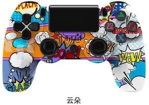 P4 wireless Bluetooth game controller with six-axis dual vibration function, 4th generation, with light stripController Clouds