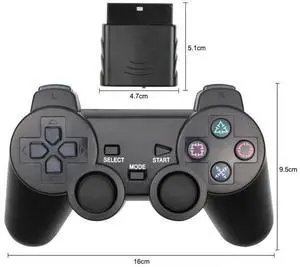 2.4G wireless PS2 game controllerwith transparentsnowflake buttons and dual vibration function -P2 game controller 2.4G wireless PS2 game controllerwith transparentsnowflake buttons and dual vibration function -P2 game controller