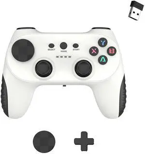 New 2.4G wireless game controller-pctvboxTV computergame controller-PS3 TV box game controller White + Black New 2.4G wireless game controller-pctvboxTV computergame controller-PS3 TV box game controller White + Black
