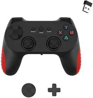 New 2.4G wireless game controller-pctvboxTV computergame controller-PS3 TV box game controller White + Red